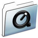 QuickTime Folder Graphite Smooth Icon 128x128 png